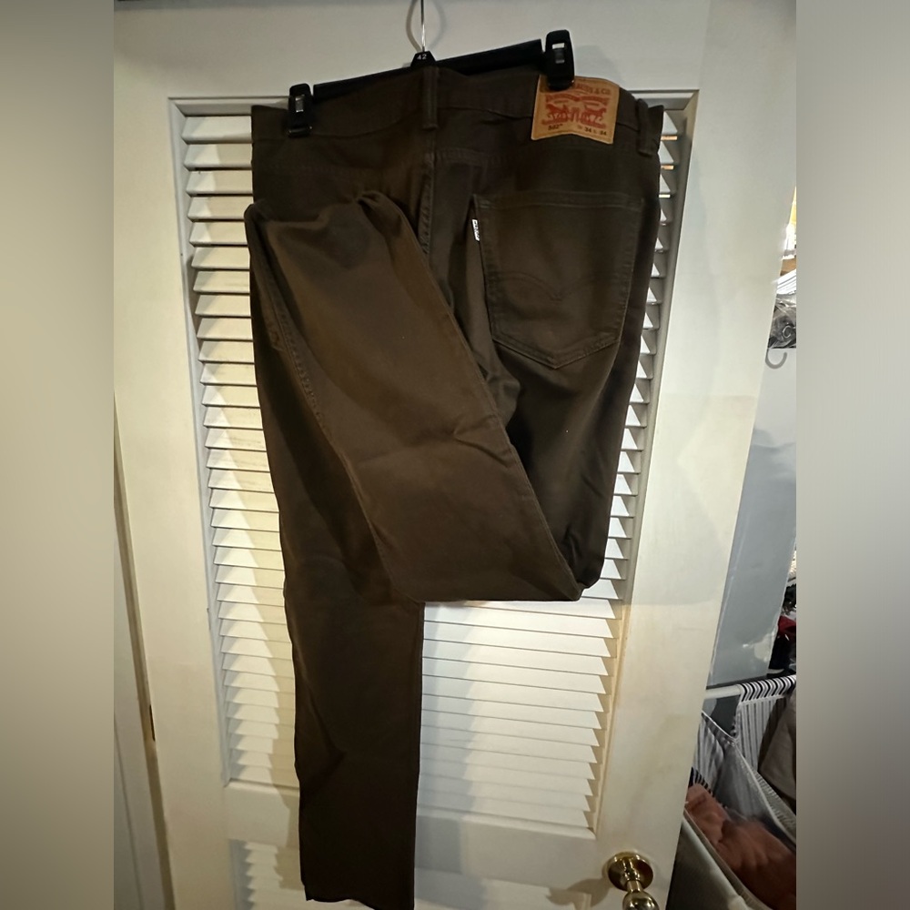 Levis 502 34x34 men’s dark brown jeans